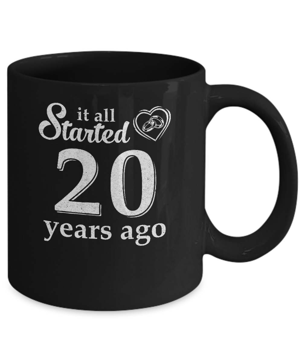 20Th Wedding Anniversary Married Couples 2002 Husband Wife Mug Coffee Mug | Teecentury.com