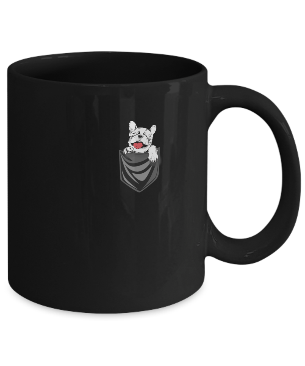 Funny Pocket French Bulldog Frenchie Dog Gift Mug Coffee Mug | Teecentury.com