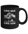 Like Dad Like Son Motorcross Dirtbike Fathers Day Mug Coffee Mug | Teecentury.com