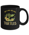 Just A Girl Who Loves Turtles And Sunflowers Mug Coffee Mug | Teecentury.com