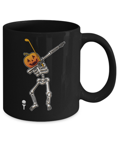 Halloween Dabbing Skeleton Golf Mug Coffee Mug | Teecentury.com