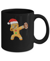 Dabbing Gingerbread Santa Football Christmas Pajama Gifts Mug Coffee Mug | Teecentury.com