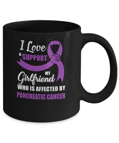 Pancreatic Cancer Awareness Support Purple Girlfriend Boyfriend Mug Coffee Mug | Teecentury.com