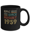 Epic Since August 1959 63th Birthday Gift 63 Yrs Old Mug Coffee Mug | Teecentury.com