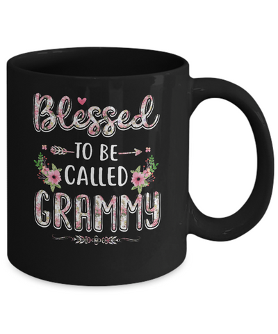 Funny Grandma Gifts Blessed To Be Called Grammy Mug Coffee Mug | Teecentury.com