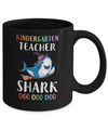 Kindergarten Teacher Shark Doo Doo Doo Halloween Mug Coffee Mug | Teecentury.com