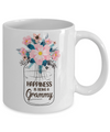 Happiness Is Being Grammy Life Flower Grammy Gifts Mug Coffee Mug | Teecentury.com
