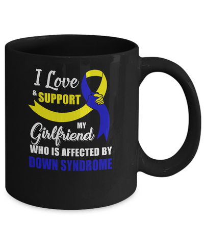 Down Syndrome Awareness Support Yellow Blue Girlfriend Boyfriend Mug Coffee Mug | Teecentury.com