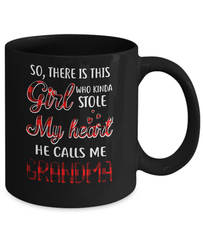 This Girl Who Kinda Stole My Heart He Calls Me Grandma Mug Coffee Mug | Teecentury.com