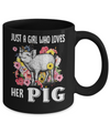 Just A Girl Who Loves Her Pig Mug Coffee Mug | Teecentury.com