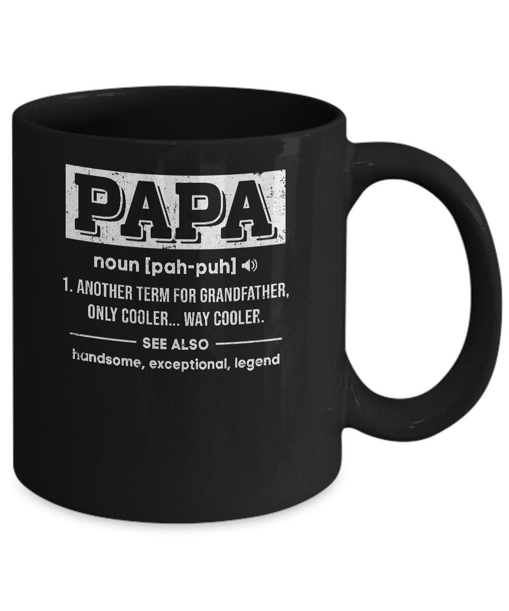 Papa Gifts Grandpa Definition Fathers Day Mug Coffee Mug | Teecentury.com