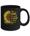Sunflower I'm Blunt Because God Rolled Me That Way Mug Coffee Mug | Teecentury.com