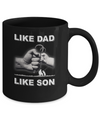 Like Dad Like Son Fishing Fish Fathers Day Mug Coffee Mug | Teecentury.com