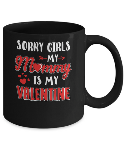 Funny Valentines Day Toddler Boy Mommy Is My Valentine Mug Coffee Mug | Teecentury.com