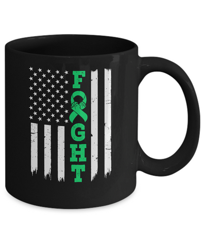 Lymphoma Liver Cancer Awareness American Flag Distressed Mug Coffee Mug | Teecentury.com