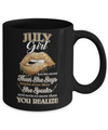 July Girl Knows More Than She Says Birthday Gift Mug Coffee Mug | Teecentury.com
