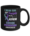 I Wear Teal And Purple For My Nephew Suicide Prevention Mug Coffee Mug | Teecentury.com
