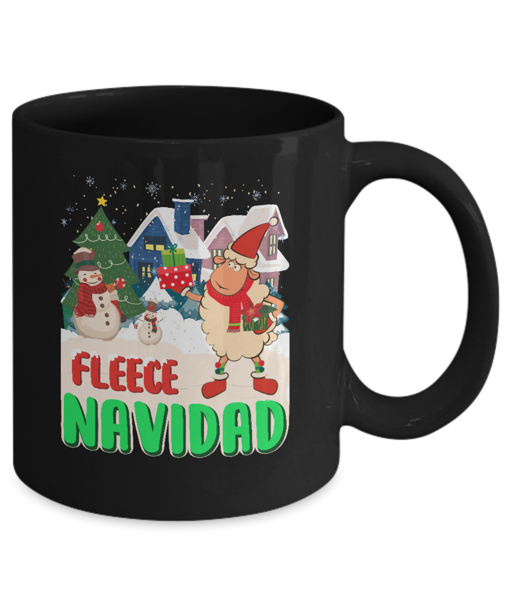 Fleece Navidad Sheep Lamb Christmas Gifts Spanish Mug Coffee Mug | Teecentury.com