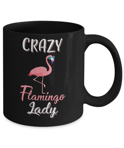 Crazy Flamingo Lady Mom Aunt Auntie Flamingo Mug Coffee Mug | Teecentury.com