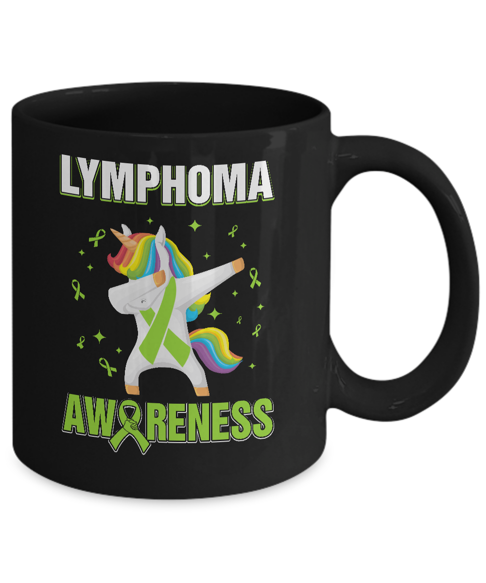 Inspirational Lymphoma Awareness Unicorn Support Mug Coffee Mug | Teecentury.com