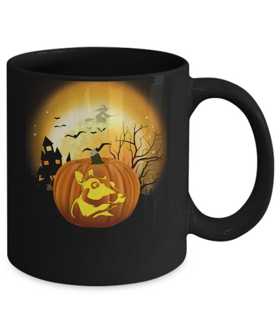 Pumpkin Cow Halloween Human Costume Mug Coffee Mug | Teecentury.com