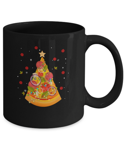 Funny Pizza Ugly Christmas Tree Gifts Mug Coffee Mug | Teecentury.com