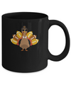 Turkey And Football Thankful Funny Thanksgiving Mug Coffee Mug | Teecentury.com
