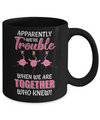 Apparently We're Trouble When We Are Together Flamingo Mug Coffee Mug | Teecentury.com