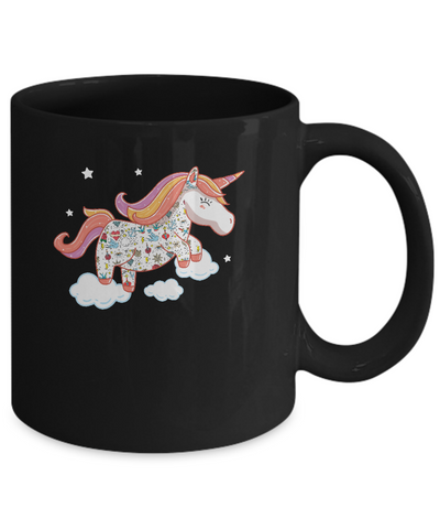 Tattooed Girl Unicorn Tattoos Mug Coffee Mug | Teecentury.com