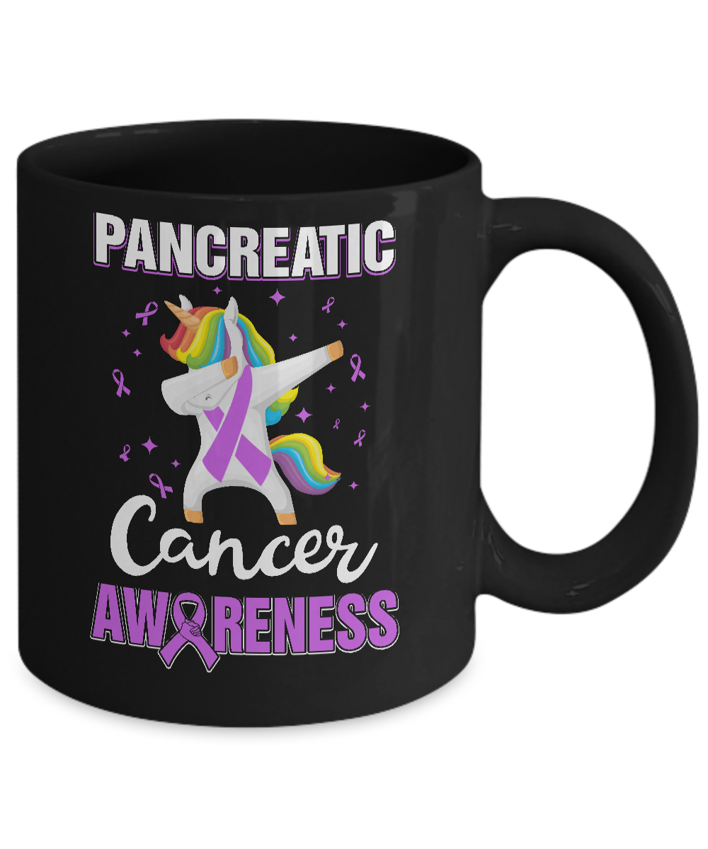 Inspirational Pancreatic Cancer Awareness Unicorn Support Mug Coffee Mug | Teecentury.com