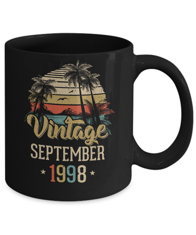 Retro Classic Vintage September 1998 24th Birthday Gift Mug Coffee Mug | Teecentury.com