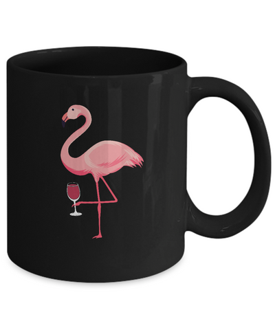 Wine Lover's Pink Flamingo Fun Party Wine Mug Coffee Mug | Teecentury.com