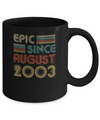 Epic Since August 2003 Vintage 19th Birthday Gifts Mug Coffee Mug | Teecentury.com