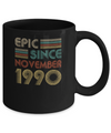 Epic Since November 1990 Vintage 32th Birthday Gifts Mug Coffee Mug | Teecentury.com