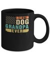 Vintage Retro BEST DOG GRANDPA EVER American Flag Fathers Day Mug Coffee Mug | Teecentury.com