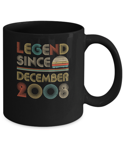 Legend Since December 2008 Vintage 14th Birthday Gifts Mug Coffee Mug | Teecentury.com