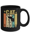 Retro Vintage Daddy Cat Father's Day Gift Mug Coffee Mug | Teecentury.com