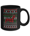 Dachshund Red Plaid Ugly Christmas Sweater Gifts Mug Coffee Mug | Teecentury.com