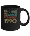 Epic Since February 1990 Vintage 32th Birthday Gifts Mug Coffee Mug | Teecentury.com