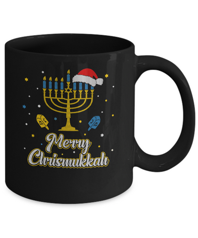 Christmas Ugly Hanukkah Sweater Menorah Merry Chrismukkah Mug Coffee Mug | Teecentury.com