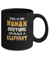 This Is My Human Costume Elephant Halloween Mug Coffee Mug | Teecentury.com