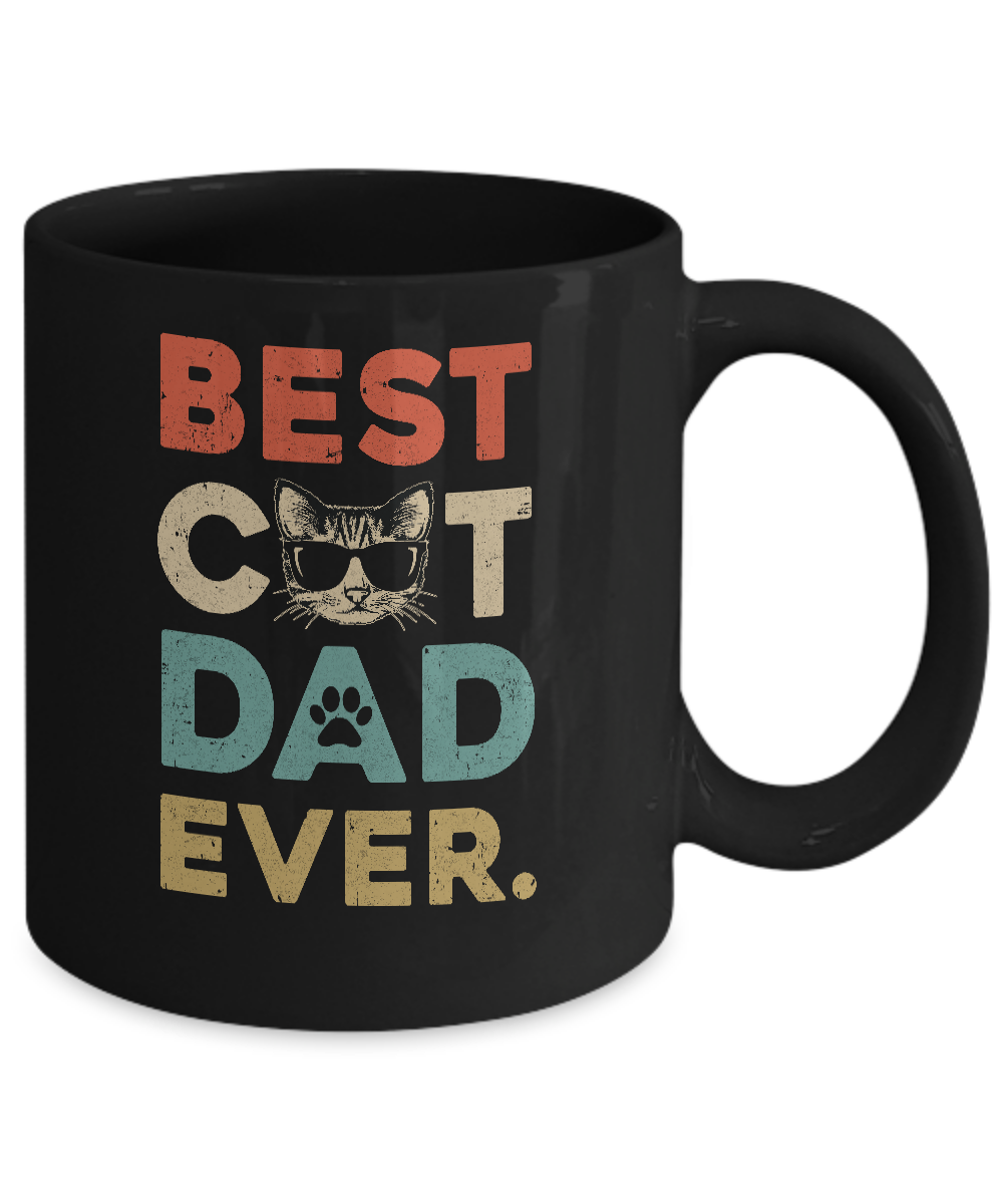 Peppa Pig Daddy Best Dad ever, father's day black gift coffee mug