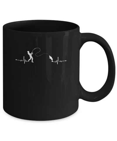 Fishing Heartbeat For Fisherman Mug Coffee Mug | Teecentury.com