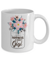 Happiness Is Being Gigi Life Flower Gigi Gifts Mug Coffee Mug | Teecentury.com