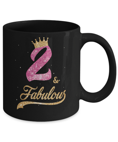 2Th And Fabulous Two Birthday Mug Coffee Mug | Teecentury.com