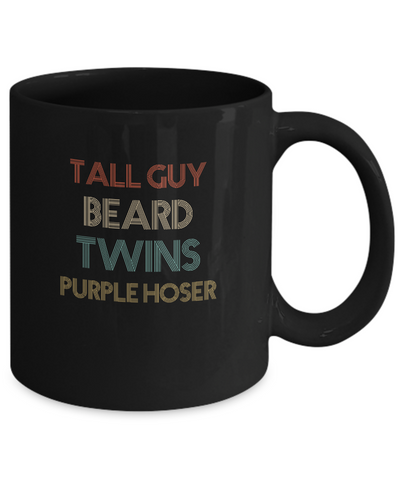 Tall Guy Beard Twins Purple Hoser Vintage Mug Coffee Mug | Teecentury.com