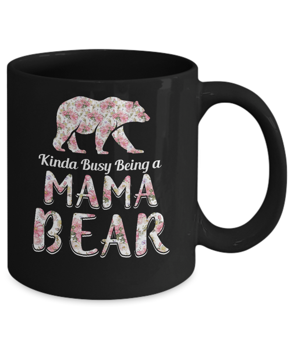 Pink and Black Mama Bear Coffee Mug - Mountain View Tees