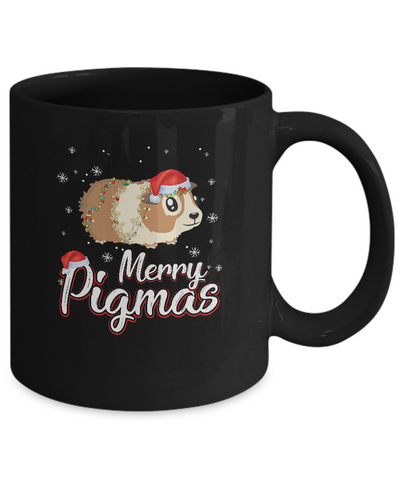 Merry Pigmas Funny Guinea Pig Santa Hat Christmas Gift Mug Coffee Mug | Teecentury.com