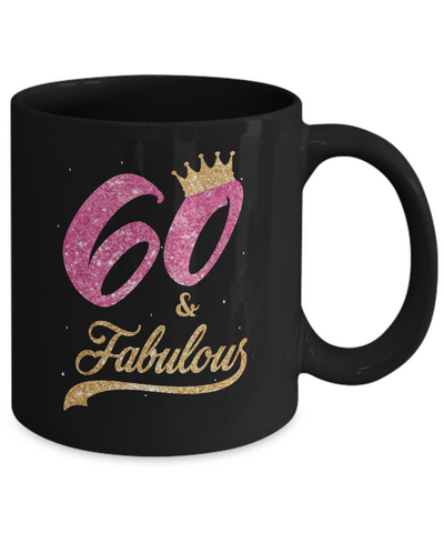 60 And Fabulous 1962 60th Birthday Gift Mug Coffee Mug | Teecentury.com