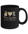 Peace Love Cure Parkinson's Disease Mug Coffee Mug | Teecentury.com